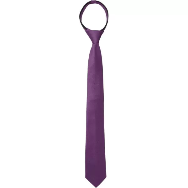 Allegra K Men's Skinny Pretied Solid Color Zipper Ties Neck Adjustable Strap Wedding Groom Tie