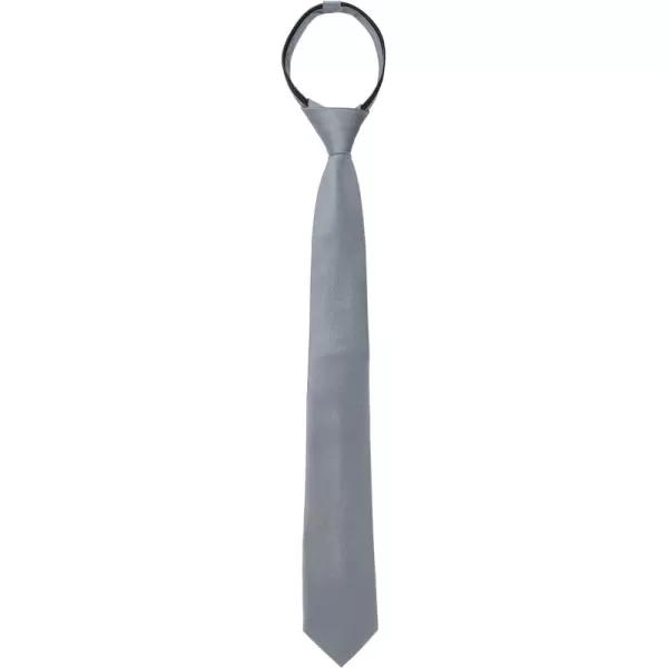 Allegra K Men's Skinny Pretied Solid Color Zipper Ties Neck Adjustable Strap Wedding Groom Tie