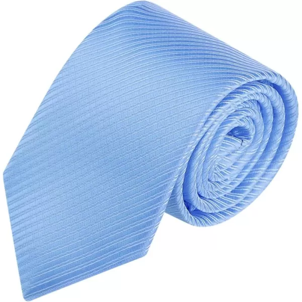 Allegra K Men's Solid Color Self-tied Stripes Textured Wide Tie Neck Wedding Formal Ties