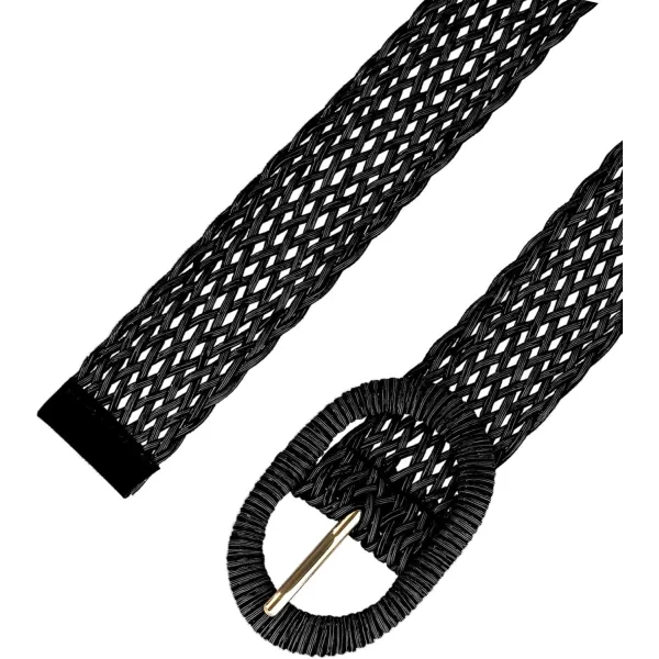 Allegra K Womens Skinny Waist Belts Braided Woven Belts for Dress Metal Buckle