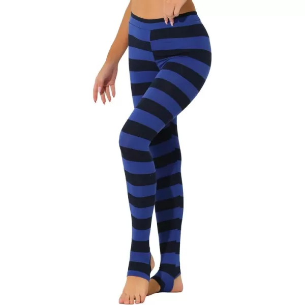 Allegra K Women's Leggings Printed High Waist Elastic Waistband Party Yoga Christmas Stirrup Pants