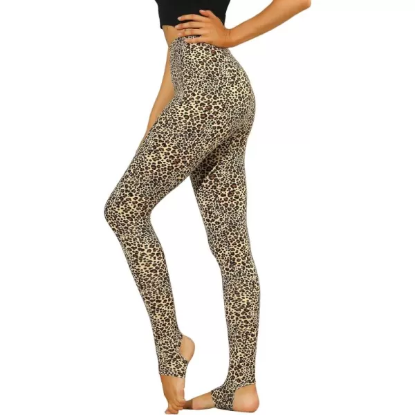 Allegra K Women's Leggings Printed High Waist Elastic Waistband Party Yoga Christmas Stirrup Pants