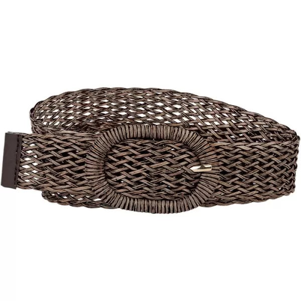 Allegra K Womens Skinny Waist Belts Braided Woven Belts for Dress Metal Buckle