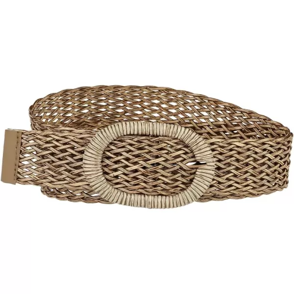 Allegra K Womens Skinny Waist Belts Braided Woven Belts for Dress Metal Buckle