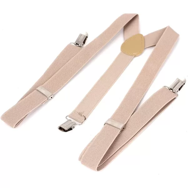 Allegra K Lady Woman Adjustable Metal Clamp Elastic Suspenders Braces