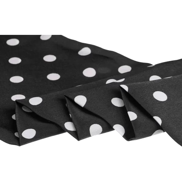 Allegra K Women Retro Polka Dots Skinny Scarf Neck Scarves Wrap Long Neckerchief Hair Band