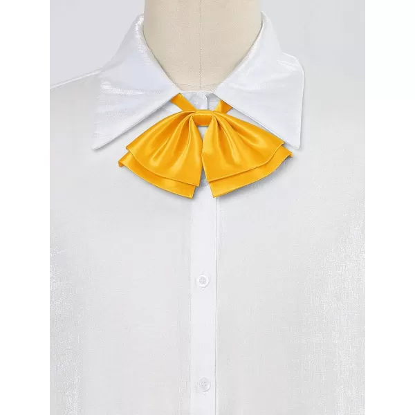 Allegra K Women's Pre-Tied Neckties Bowknot Solid Adjustable Casual Uniform Bowtie