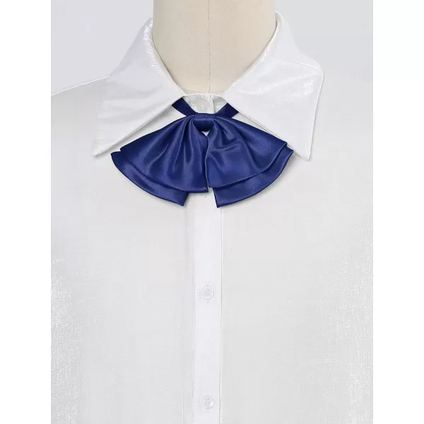 Allegra K Women's Pre-Tied Neckties Bowknot Solid Adjustable Casual Uniform Bowtie