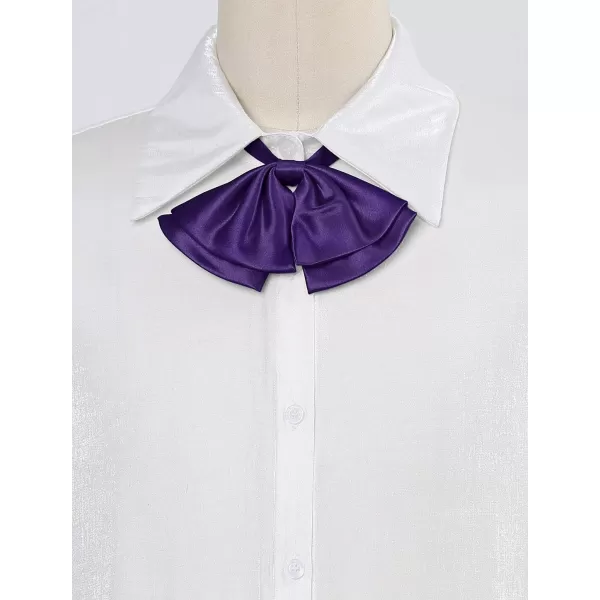 Allegra K Women's Pre-Tied Neckties Bowknot Solid Adjustable Casual Uniform Bowtie