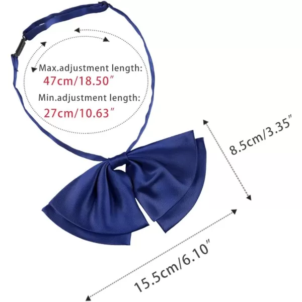 Allegra K Women's Pre-Tied Neckties Bowknot Solid Adjustable Casual Uniform Bowtie