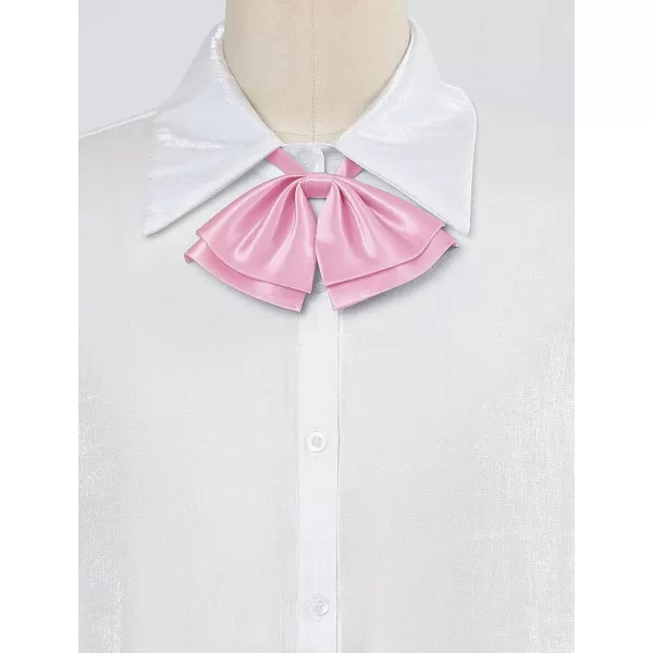 Allegra K Women's Pre-Tied Neckties Bowknot Solid Adjustable Casual Uniform Bowtie