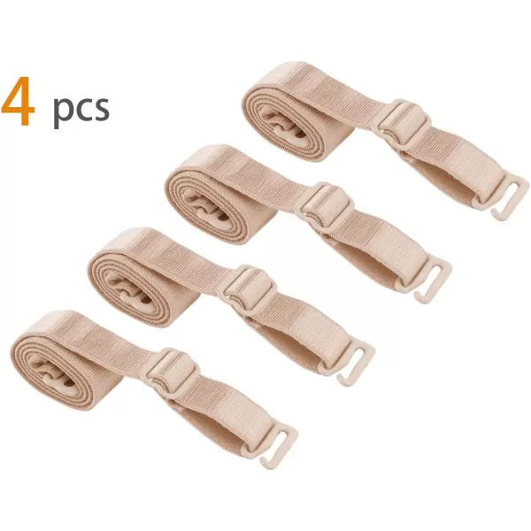 uxcell 2 Pair 10/12/15/18/20mm Width Stretchable Shoulder Bra Straps Adjustable Elastic Straps for Women