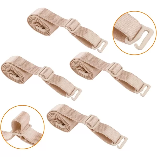 uxcell 2 Pair 10/12/15/18/20mm Width Stretchable Shoulder Bra Straps Adjustable Elastic Straps for Women