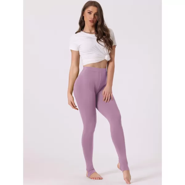 Allegra K Women's Leggings Elastic Waistband Gym Yoga Soft Cotton Christmas Stirrup Pants