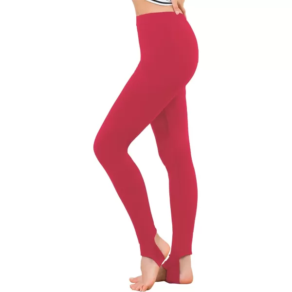 Allegra K Women's Leggings Elastic Waistband Gym Yoga Soft Cotton Christmas Stirrup Pants