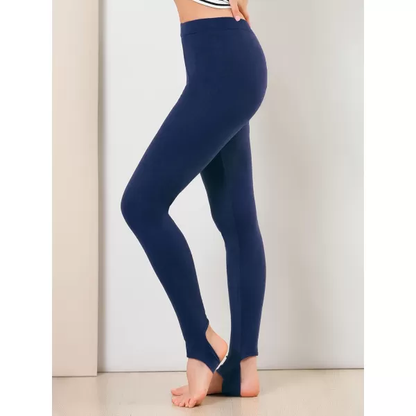 Allegra K Women's Leggings Elastic Waistband Gym Yoga Soft Cotton Christmas Stirrup Pants