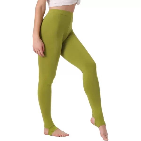 Allegra K Women's Leggings Elastic Waistband Gym Yoga Soft Cotton Christmas Stirrup Pants