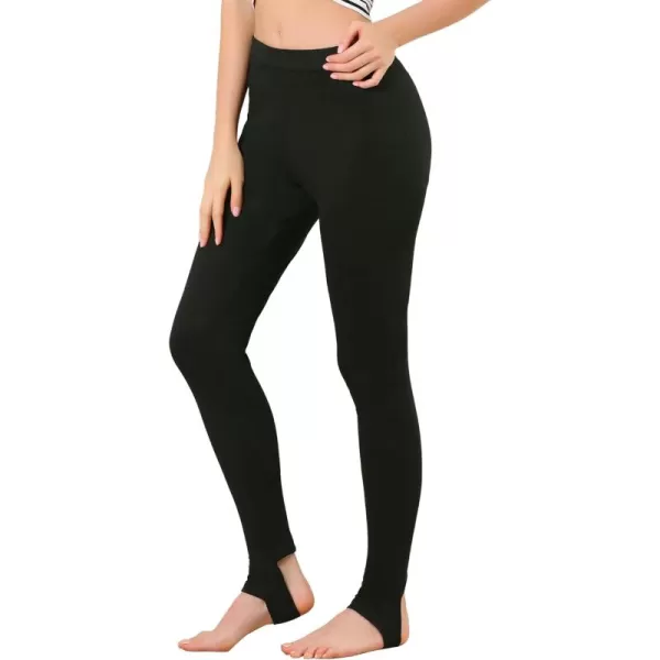 Allegra K Women's Leggings Elastic Waistband Gym Yoga Soft Cotton Christmas Stirrup Pants