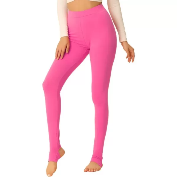 Allegra K Women's Leggings Elastic Waistband Gym Yoga Soft Cotton Christmas Stirrup Pants