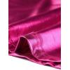 imageAllegra K Sparkle Tops for Womens Short Sleeve Mock Neck Christmas Party Metallic Crop TopHot Pink