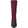 imageAllegra K Womens Mid Calf Block Heel BootsBurgundy