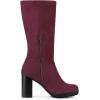 imageAllegra K Womens Mid Calf Block Heel BootsBurgundy