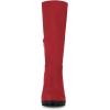 imageAllegra K Womens Mid Calf Block Heel BootsRed