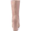 imageAllegra K Womens Stretch Round Toe Block Heel Sock Ankle BootsDust Pink