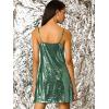 imageAllegra K Womens Glitter Sequin Dress Spaghetti Strap V Neck Party Cocktail Sparkly Mini Dress ClubwearDark Green
