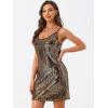 imageAllegra K Womens Glitter Sequin Dress Spaghetti Strap V Neck Party Cocktail Sparkly Mini Dress ClubwearGolds