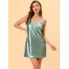 imageAllegra K Womens Glitter Sequin Dress Spaghetti Strap V Neck Party Cocktail Sparkly Mini Dress ClubwearLight Green