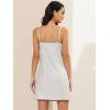 imageAllegra K Womens Glitter Sequin Dress Spaghetti Strap V Neck Party Cocktail Sparkly Mini Dress ClubwearWhite With Pinks