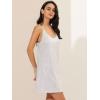 imageAllegra K Womens Glitter Sequin Dress Spaghetti Strap V Neck Party Cocktail Sparkly Mini Dress ClubwearWhite With Pinks