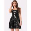 imageAllegra K Womens Glitter Sequin Dress Sexy Spaghetti Strap Sleeveless Mini Party Dress ClubwearBlacks