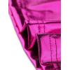 imageAllegra K Womens Metallic Sleeveless High Waist Club Party Disco Holographic DressRose Red