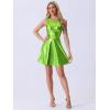 imageAllegra K Womens Metallic Sleeveless High Waist Club Party Disco Holographic DressShiny Green