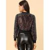 imageAllegra K Womens Halloween Sparkly Jackets 2024 Party Crop Sequin Bomber JacketApricot