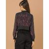 imageAllegra K Womens Halloween Sparkly Jackets 2024 Party Crop Sequin Bomber JacketBlackred