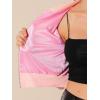 imageAllegra K Womens Halloween Sparkly Jackets 2024 Party Crop Sequin Bomber JacketPink