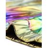 imageAllegra K Womens Holographic Shiny Party Christmas Long Sleeve Lightweight Zipper Metallic JacketMulticolor