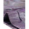 imageAllegra K Womens Holographic Shiny Party Christmas Long Sleeve Lightweight Zipper Metallic JacketPurple Gold