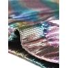 imageAllegra K Womens Holographic Shiny Party Christmas Long Sleeve Lightweight Zipper Metallic JacketRainbow