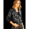 imageAllegra K Womens Sequin Jacket Casual Long Sleeve Zipper Fall Winter Shiny Glitter Sparkly Bomber JacketsBlack