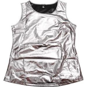 imageAllegra K Womens Christmas Shiny Party Club Cami Sparkly Metallic Tank TopDark Silver