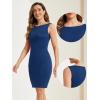 imageAllegra K Sleeveless Sheath Dress for Womens 2024 Boat Neck Teacher Casual Office DressesDark Blue