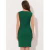 imageAllegra K Sleeveless Sheath Dress for Womens 2024 Boat Neck Teacher Casual Office DressesDark Green