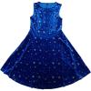 imageAllegra K Womens Shiny Star Dresses Sleeveless Mini Christmas Velvet DressRoyal Blue