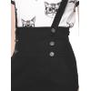 imageAllegra K Womens High Waist Suspender Adjustable Strap Party Pencil Braces Short Skirt OverallsBlack