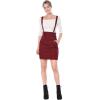 imageAllegra K Womens High Waist Suspender Adjustable Strap Party Pencil Braces Short Skirt OverallsBurgundy