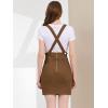 imageAllegra K Womens High Waist Suspender Adjustable Strap Party Pencil Braces Short Skirt OverallsDark Brown